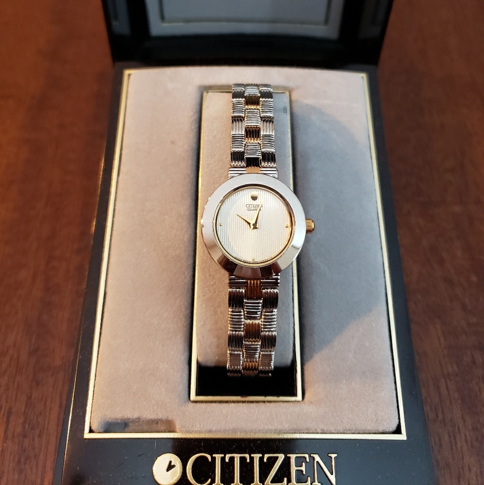 Citizen's Quartz Two Tone Stainless Steel Watch
